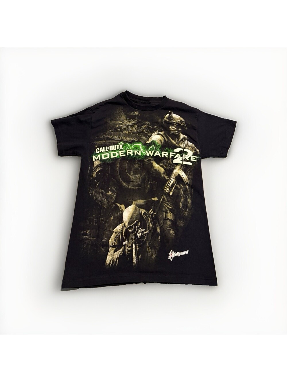 Vintage COD Modern Warfare 2 T Shirt Infinity Ward Black Adult Small Authentic